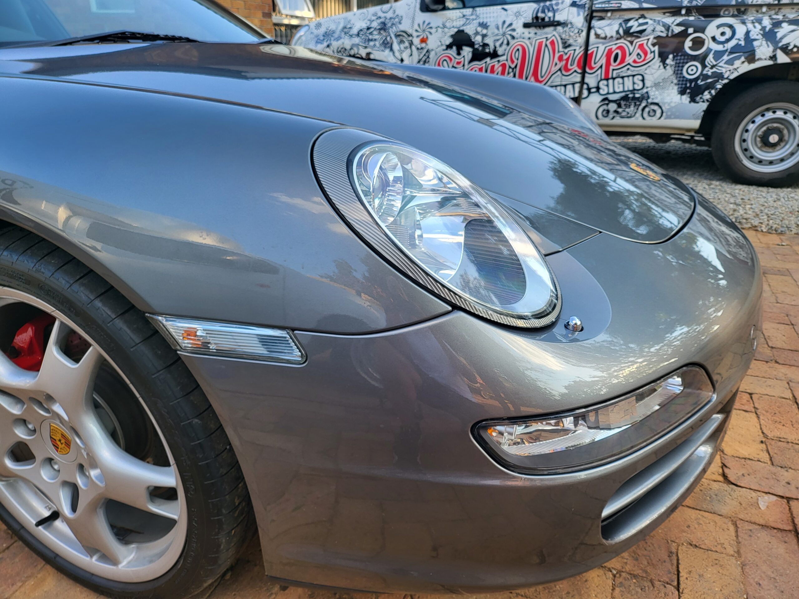 Paint Protection Film on Porsche 911 lights