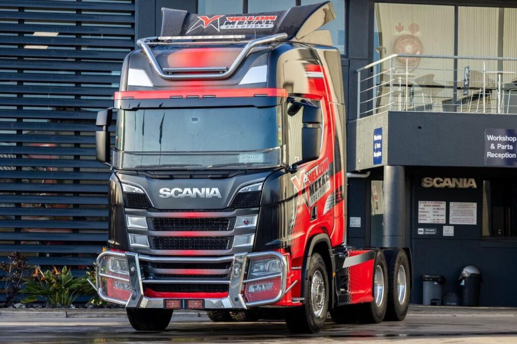 Yellow Metals Scania Truck Wrap